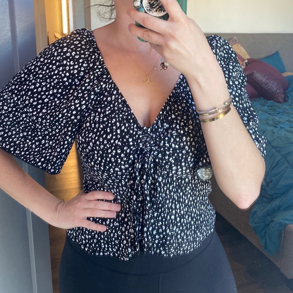 Black and white print blouse‎ - Picture 6 of 10